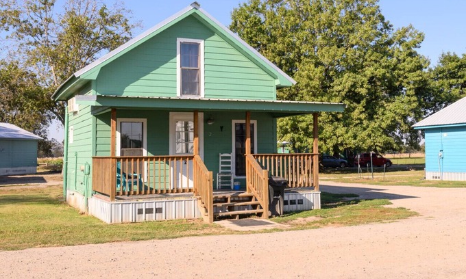 Lake Village Cabin | Cabin with sleeping loft in peaceful pecan orchard on Lake Chicot