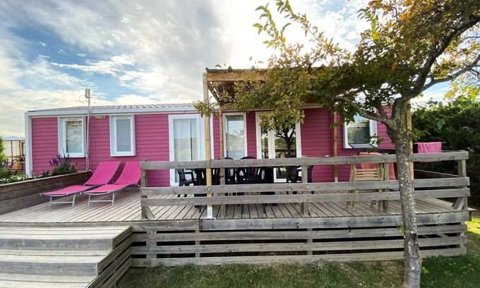 Le Boulou House | Campsite Mas Llinas * - Mobile home Luxury 40 m2 3 bedrooms 2 wc/2 bathrooms - Air conditioning/Dishwasher 6 people