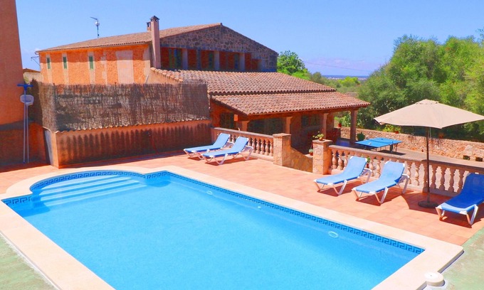 Campos Villa | Can Guillem, Air Conditioning, Wifi free, private pool, Garden