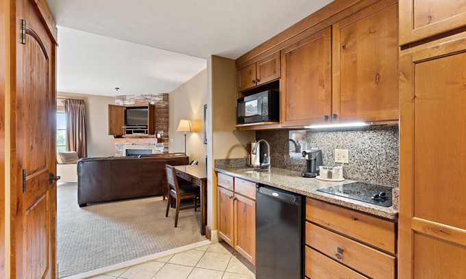 Tamarack Condo | Captivating King Studio|Jet Tub and Fireplace