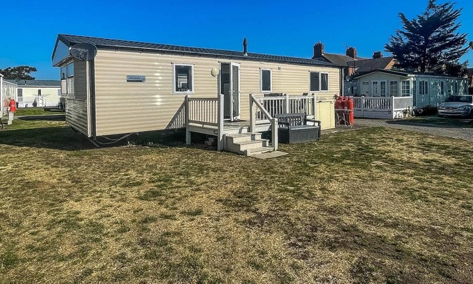 Felixstowe House | Caravan at Suffolk Sands Holiday Park with decking and WiFi ref 45023A