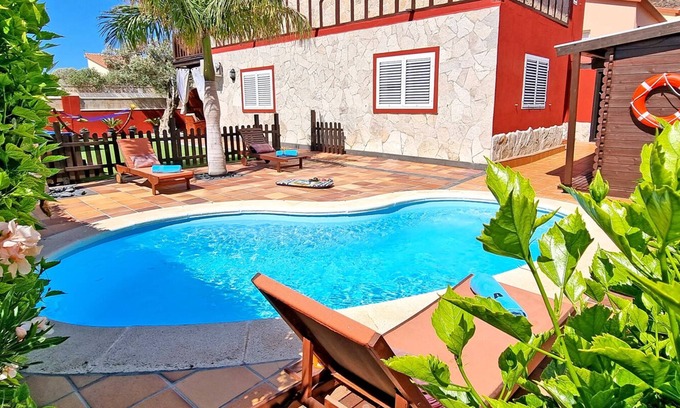 Tarajalejo House | Casa Balimar - Pool, Jacuzzi, Internet, Garten, Meerblick