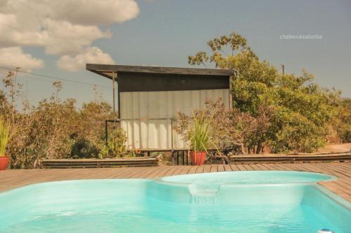 Alto Paraiso de Goias Cabin | Casa Borba Chalé com piscina