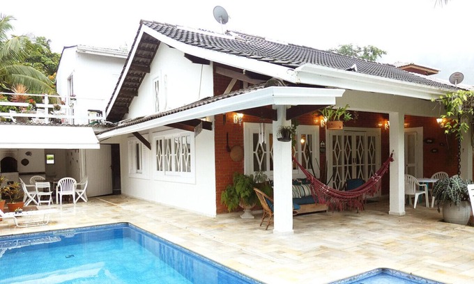 Guaeca House | Casa c Wi-Fi, piscina e churrasqueira - Guaecá/SP