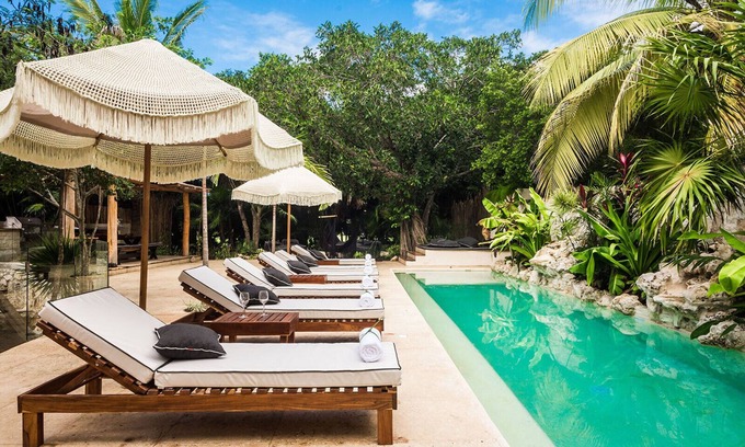 Puerto Aventuras Villa | Casa Cenote: Spacious 5-Bedroom Villa w/Chef in Puerto Aventuras, Near the Beach