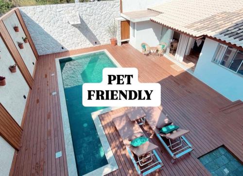 Santinho House | Casa com piscina em frente à Praia do Santinho