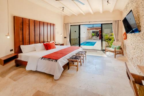 Centro Villa | Casa mi Merida Centro, alberca, tina, cuarto king size, cuarto 2 camas dobles