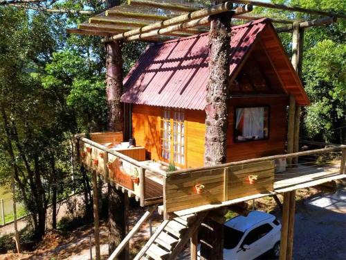 Santa Helena Ski Chalet | Casa na árvore com hidro, piscina, trilha, cavalo