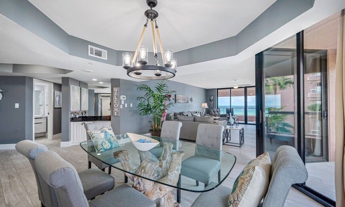 Sand Key Condo | CBC 1-3G – 5 Balconies with Gulf & Intercoastal Views, Pool, Hot Tub and more!