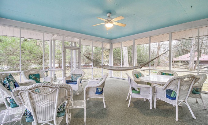 Saint Andrews House | Central & Ornate Sewanee Home w/Screened-In Porch