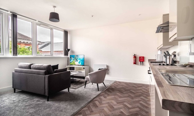 Wrexham Apartment | Central Wrexham Modern & Bright 1BED Apartment