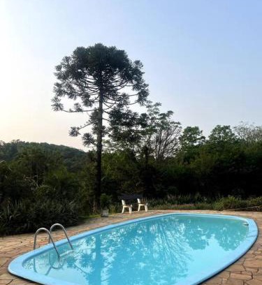 Presidente Lucena House | Chácara da Aráucária - sítio privativo com piscina, churrasqueira e área verde