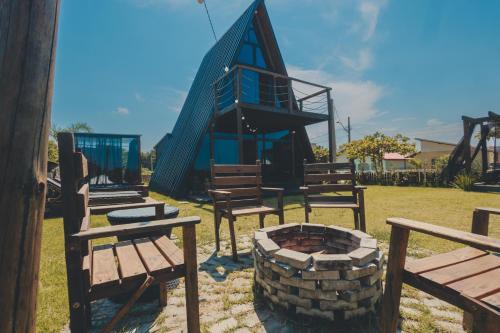 Itapoa Ski Chalet | Chalé Beira Mar Com Banheira com Vista