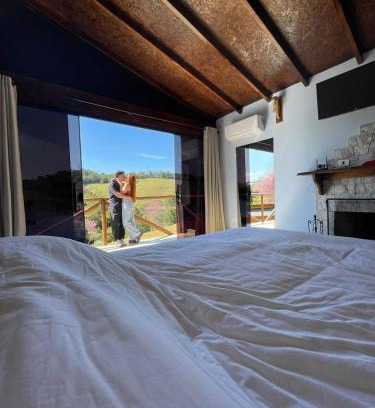 Santo Antonio do Pinhal Ski Chalet | Chalés Mil Mudas da Mantiqueira - Hidro dupla, lareira interna e vista espetacular