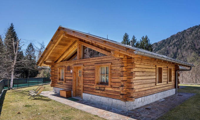 Sant'Antonio di Mavignola Ski Chalet | Chalet 'Camping Faè' with Mountain View, Private Terrace and Wi-Fi