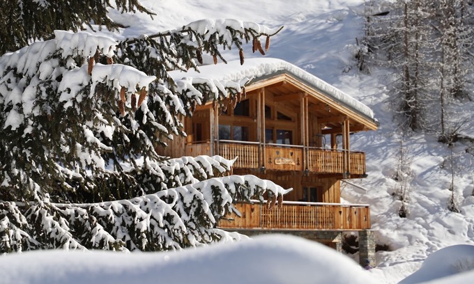 Les Brevieres Ski Chalet | Chalet La Fontanette, Sauna, Jacuzzi, 300 m from the slopes.
