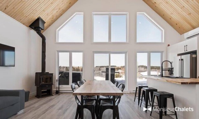 Mauricie Ski Chalet | Chalet Natura - 5C | SPA | accès à la rivière