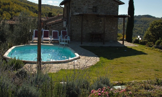 Greve in Chianti Cottage | Chapel Cottage with pool at La Vecchia Greve