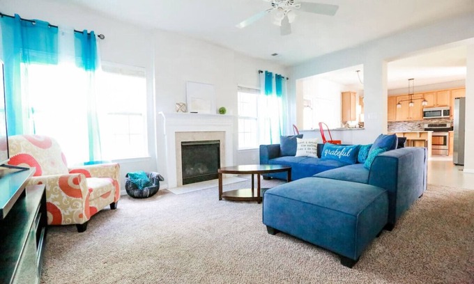 Indian Trail House | Charlotte Sanctuary, Comfort, Fenced, Sleeps 11