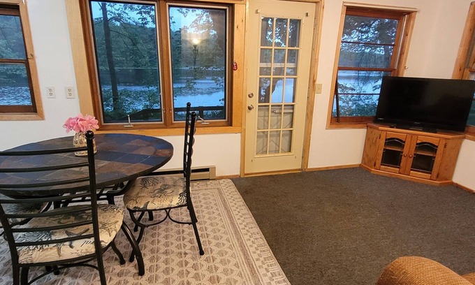 Garrison Cabin | Charming 2-bedroom cabin, offering AC and WiFi for a delightful stay.