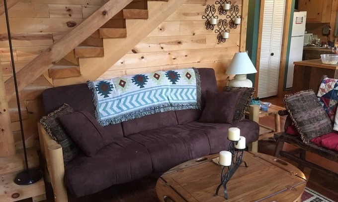 Dunlap Cabin | Charming 2-bedroom cabin with AC, WiFi on private lake in Dunlap, Tennessee