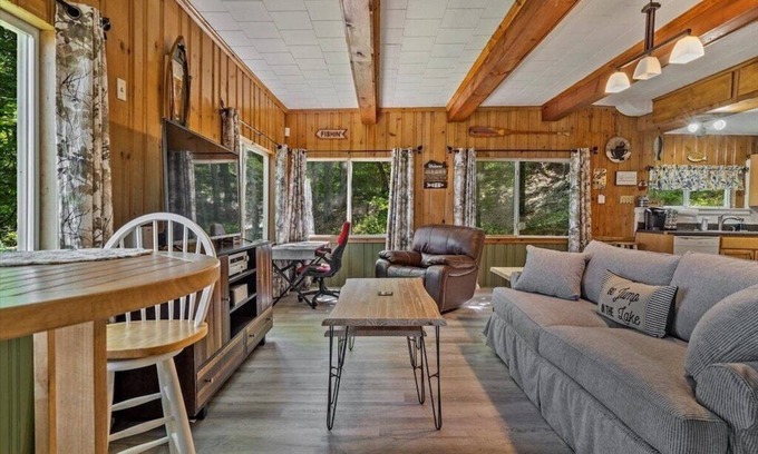 Steele Creek Cottage | Charming 2BR/1BA Lakefront Cottage w/Private Beach and Dock