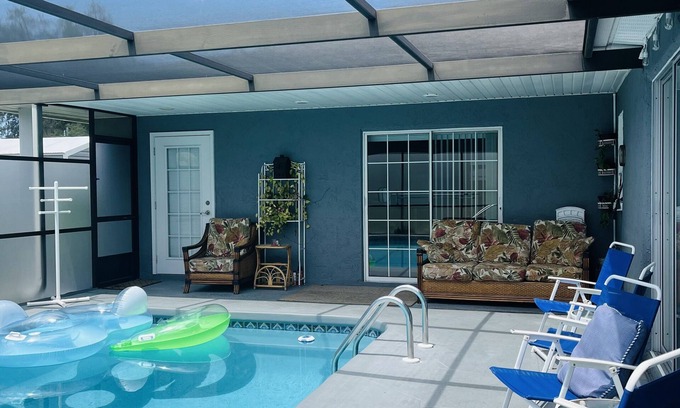 Spring Hill House | Charming Beach Getaway Villa with Large Private heated Pool