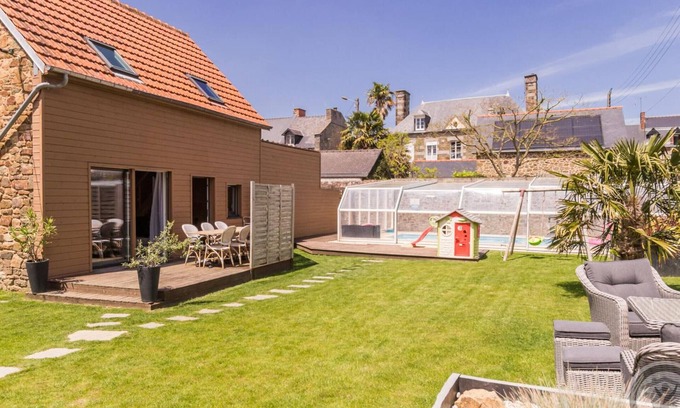 Pontorson Cottage | Charming Cottage with Shared Heated Pool, Near Mont St-Michel