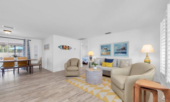 Anna Maria House | Charming house with private heated pool, lanai. Great location to beach & shops