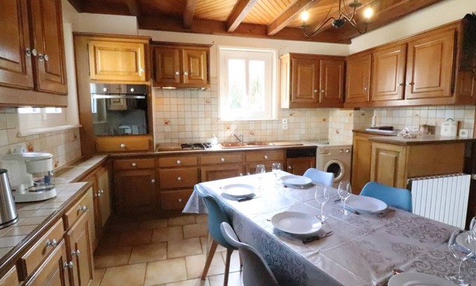 Allanche Cottage | Charming House with Private Heated Pool, Terrace & Garden in Quiet Allanche Village