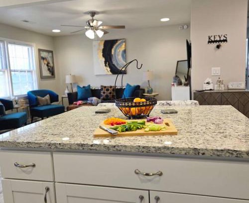 Goose Creek Villa | Chic Oasis: 3BR, 2BA, Private Deck