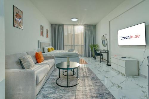 Al Hamra Village Apartment | Chic Studio with Lagoon Views Walk Beach and Golf