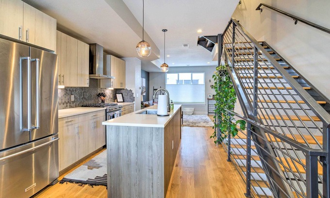 West Colfax Apartment | City Skyline Views: Upscale Denver Townhome