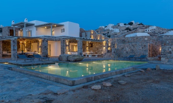 Kanalia House | Cliff Top Luxury Villa Pan has Stunning Views of Aegean Sea