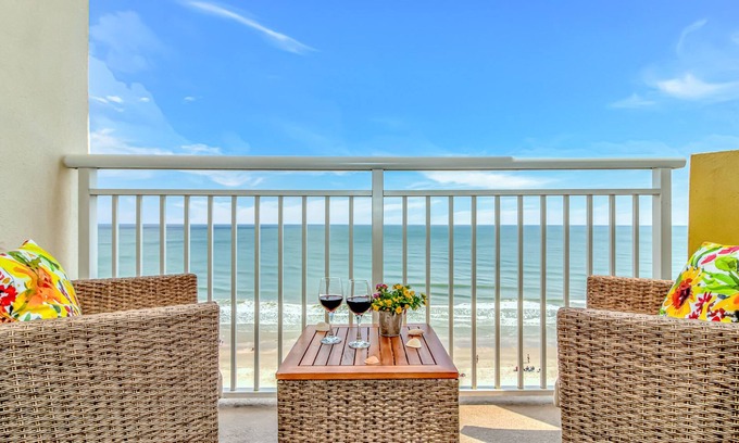 Crescent Beach Resort | Coastal Beachfront Paradise! Resort Style Amenities With No Hidden Resort Fees!