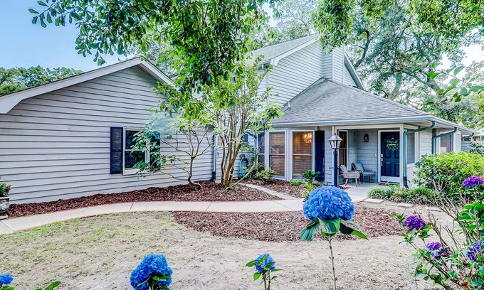 Old Village Villa | Coastal cottage with yard, near shopping & dining in Old Village District