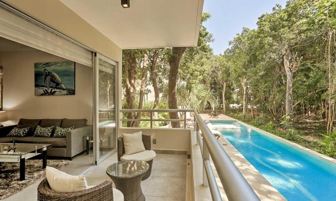 Akumal Apartment | Coastal Resort Condo with Balcony - Walk to Beach!