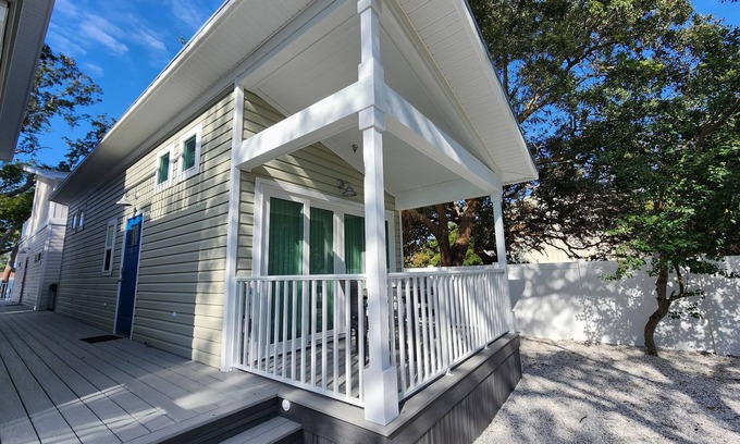 Dunedin House | Coastal Tiny Home on Pinellas Trail w/Heated Pool