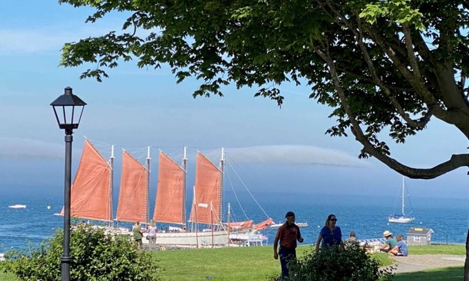 Mount Desert Cottage | Cobble Cove, pristine new cabin nestled on the shore of crystal-clear Long Pond.