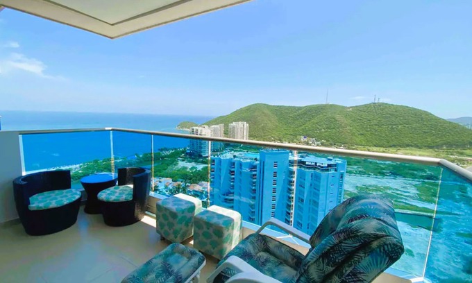 Santa Marta Apartment | Comfort and Ocean View - 3 Bedroom Apartment