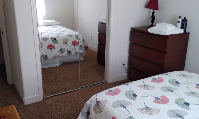 Nut Tree House | Comfort and style Full size bedroom.