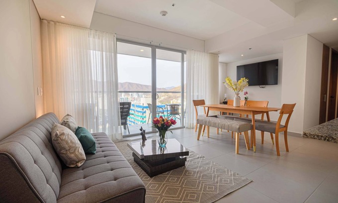 El Rodadero Apartment | Comfy Apartament With Ocean View In Santa Marta