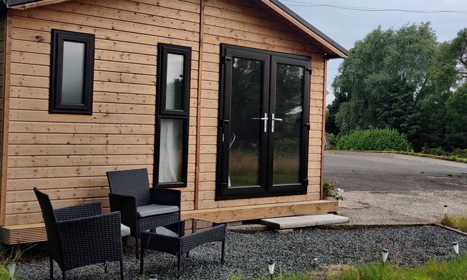 Comber Cabin | Cosy Log Cabin - views of Scrabo Tower