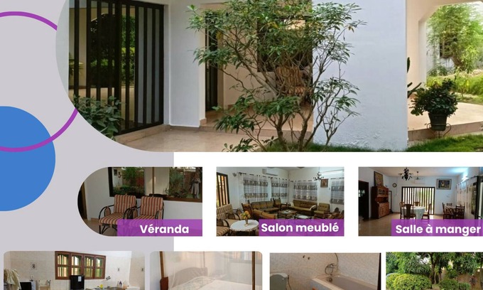 Littoral Department House | Cotonou, Fidjrossè: Maison Avec Jardin, Proche Plage, Restaurants & Commerces