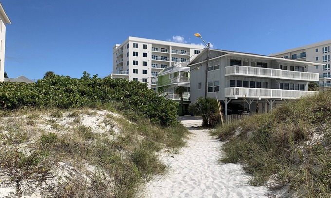 Clearwater Beach Cottage | Cottage on the beach! 30 second walk away! Heated pool on the property!