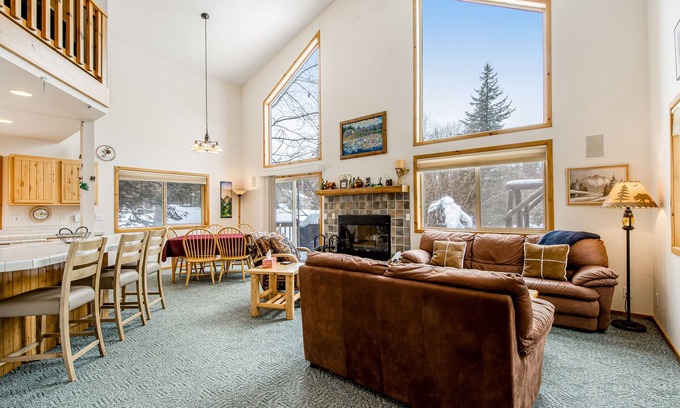 McCall Cottage | Cottage with gas grill, WiFi, fireplace, access to hot tub, pool, tennis court