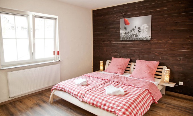 Homberg Apartment | Country house in Rinnetal: modern apartment Sleeping Beauty with south-facing balcony