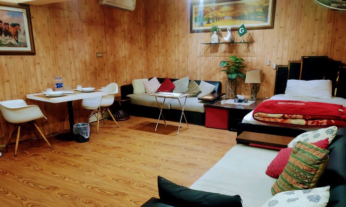 D.H.A. Apartment | Cozy 1-bedroom with private entrance, private bathroom AC, WiFi in DHA Karachi