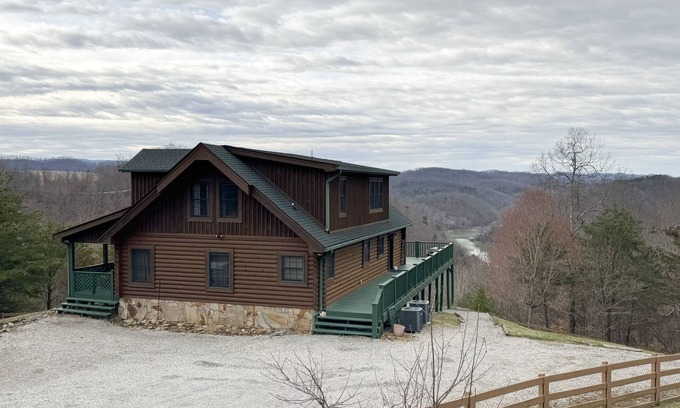 New Tazewell House | Cozy home with stunning views, fire pit, and large fenced in yard