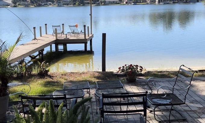 Lake Park Cottage | Cozy Lake Front Retreat with beautiful views and two docks.